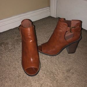 Brown booties